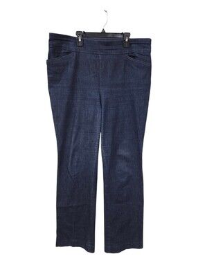 Croft & Barrow 14 Classic Dark Blue Women's Straight-Leg Jeans